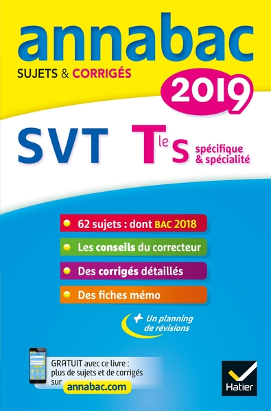 ANNALES ANNABAC 2019 SVT TLE S