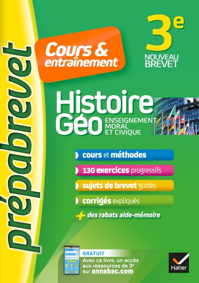 HISTOIRE-GEOGRAPHIE EMC 3E - PREPABREVET COURS & ENTRAINEMENT