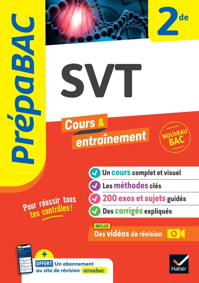 PREPABAC SVT 2DE - NOUVEAU PROGRAMME DE SECONDE