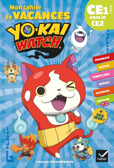 MON CAHIER DE VACANCES YO-KAI WATCH CE1 VERS LE CE2