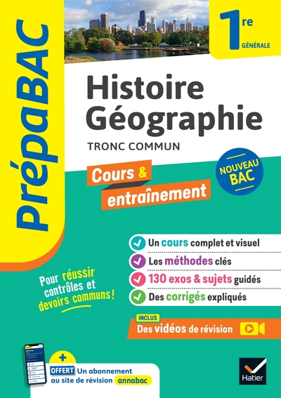 PREPABAC HISTOIRE-GEOGRAPHIE 1RE GENERALE - NOUVEAU PROGRAMME DE PREMIERE