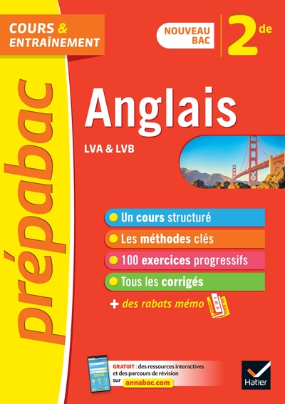 ANGLAIS 2DE - PREPABAC COURS & ENTRAINEMENT