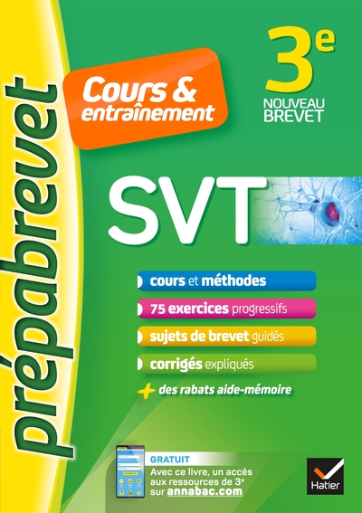 SVT 3E - PREPABREVET COURS & ENTRAINEMENT