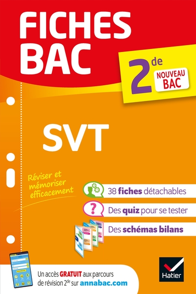 FICHES BAC SVT 2DE - NOUVEAU PROGRAMME DE SECONDE 2019-2020