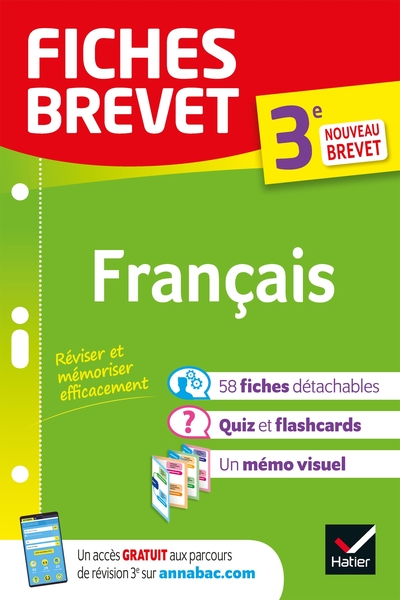FICHES BREVET FRANCAIS 3E - FICHES DE REVISION POUR LE NOUVEAU BREVET