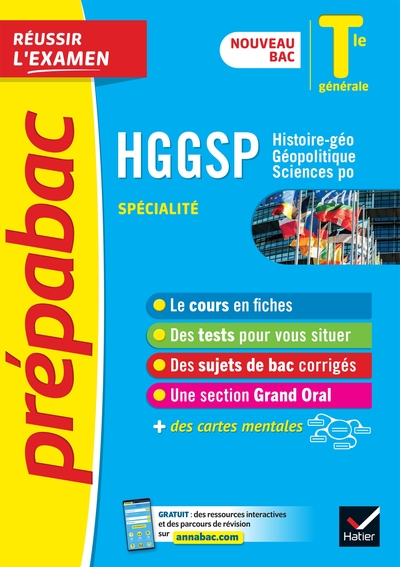 HGGSP TLE GENERALE (SPECIALITE) - PREPABAC REUSSIR L´EXAMEN - NOUVEAU PROGRAMME, NOUVEAU BAC (2020-2