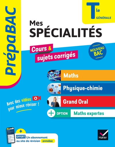 PREPABAC - MES SPECIALITES MATHS, PHYSIQUE-CHIMIE, GRAND ORAL & MATHS EXPERTES TLE - BAC 2026 - TOUT