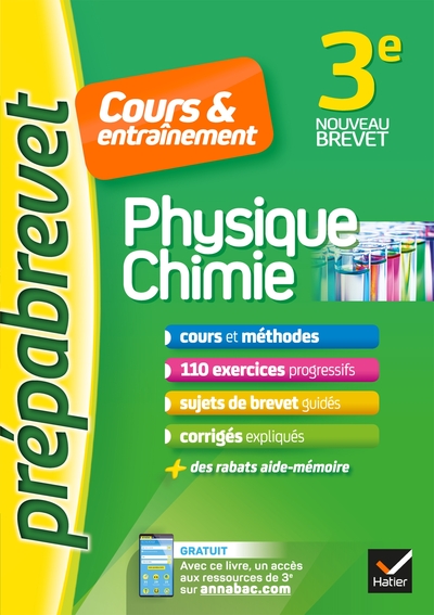 PHYSIQUE-CHIMIE 3E - PREPABREVET COURS & ENTRAINEMENT