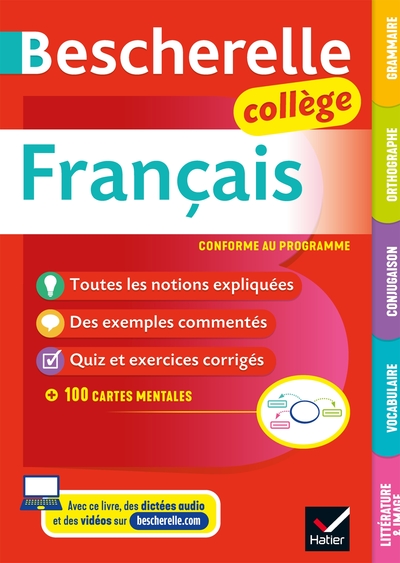 BESCHERELLE FRANCAIS COLLEGE (6E, 5E, 4E, 3E) - GRAMMAIRE, ORTHOGRAPHE, CONJUGAISON, VOCABULAIRE, LI