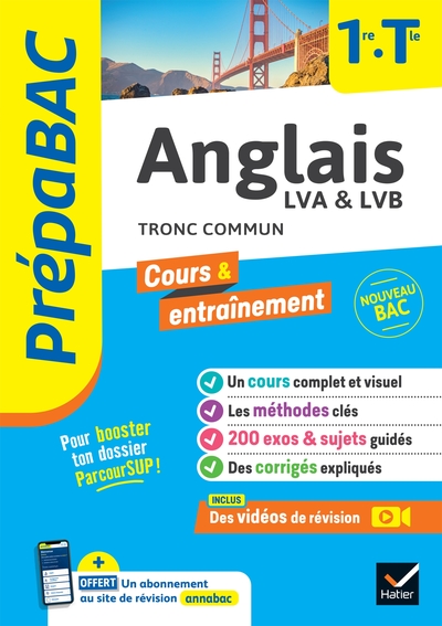 PREPABAC ANGLAIS 1RE/TLE - BAC 2024 - NOUVEAU PROGRAMME