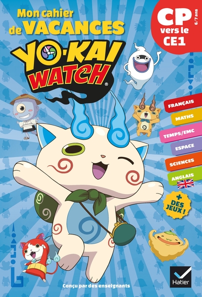 MON CAHIER DE VACANCES YO-KAI WATCH CP VERS LE CE1