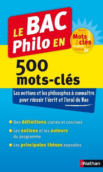 BAC PHILO EN 500 MOTS-CLES