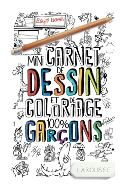 MINI-CARNET DE DESSINS ET COLORIAGES 100% GARCONS