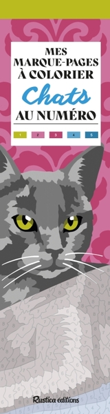 MES MARQUE-PAGES A COLORIER AU NUMERO - CHATS