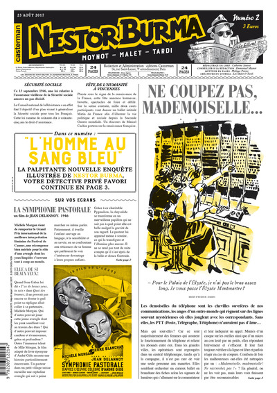 NESTOR BURMA L´HOMME AU SANG BLEU JOURNAL N 2