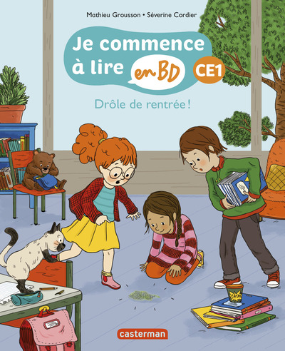 JE COMMENCE A LIRE EN BD-CE1-DROLE DE RENTREE T1