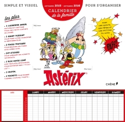 CALENDRIER DE LA FAMILLE ASTERIX, SEPT 2015/SEPT 2016