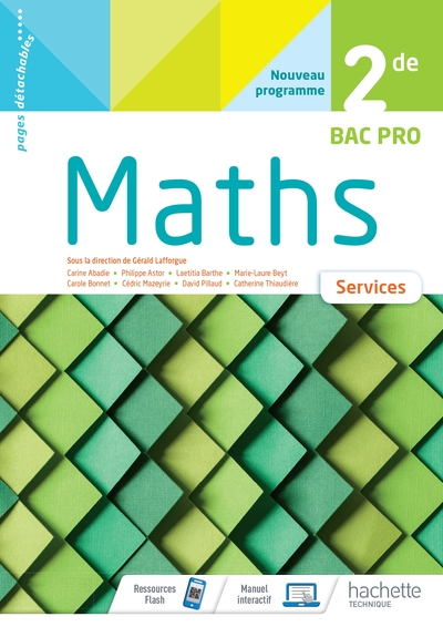 MATHEMATIQUES SERVICES 2DE BAC PRO - CAHIER DE L´ELEVE - ED 2020