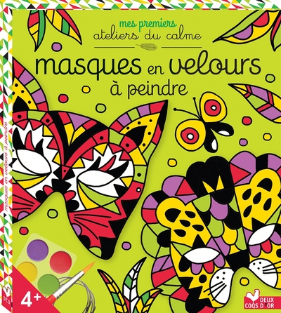 BOITE CREATIVE - MASQUES EN VELOURS A PEINDRE