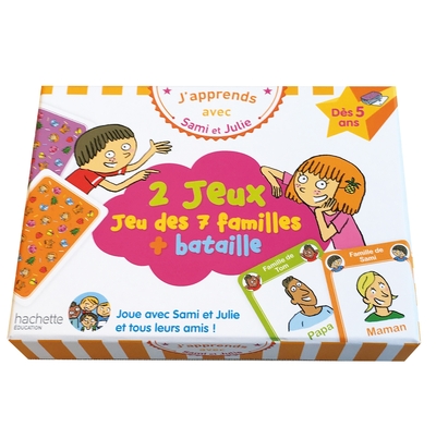 J´APPRENDS AVEC SAMI ET JULIE : JEU DES 7 FAMILLES + BATAILLE