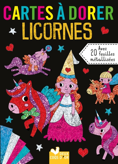 CARTES A DORER - LICORNES